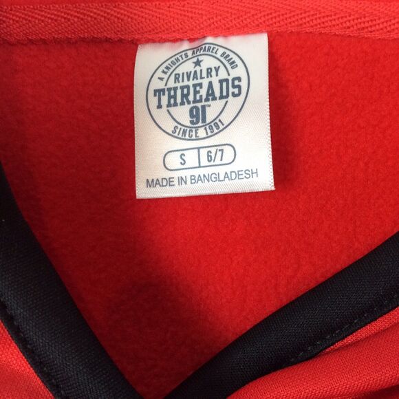 Rivalry Threads 91 NCAA Maryland Terrapins Hoodie Sweatshirt Boys Size S Red NWT - Picture 2 of 9